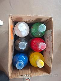 6 bottiglie tempere Borgione