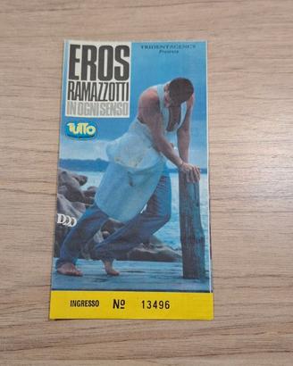 Biglietto Concerto Eros Ramazzotti 1990