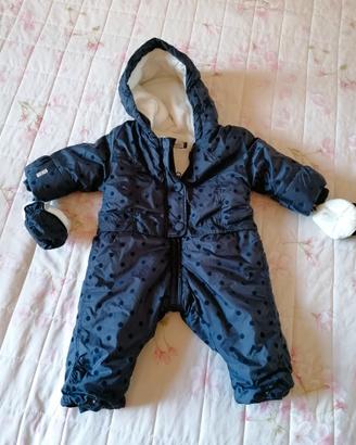 Tuta imbottita invernale neonata