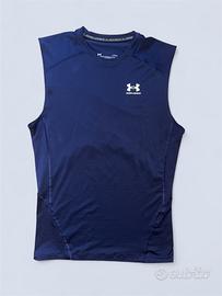 Under Armour HeatGear Compression Tank Blue L