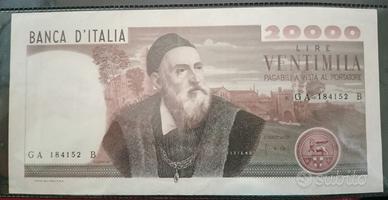 Eccellente banconota da lire 20.000