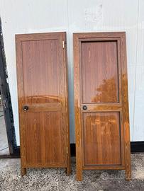 Porta in alluminio marrone