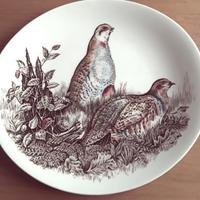 Piatto Jhonson Brothers serie Game Bird Pernici