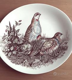 Piatto Jhonson Brothers serie Game Bird Pernici