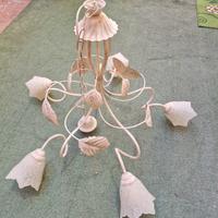 Lampadario  shabby chic 5 luci