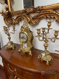 Trittico con orologio