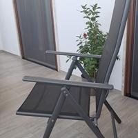 OUTSUNNY sedia da Giardino pieghevole