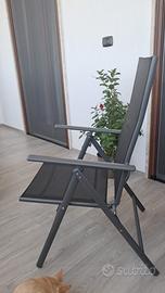 OUTSUNNY sedia da Giardino pieghevole