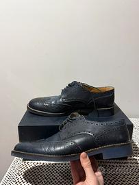 scarpe in pelle|blu| Borgo Mediceo Oxford Brogue