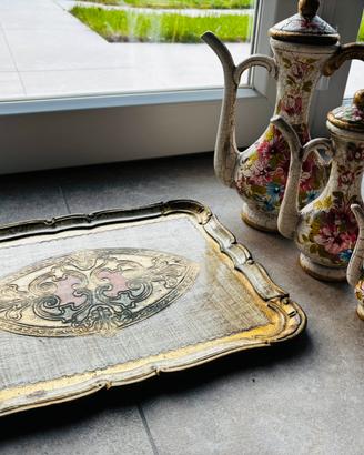 Servizio theiere  brocche caraffe dipintea mano