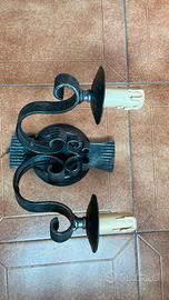 Coppia di portalampada da parete