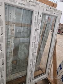 Finestra nuova bianca in pvc 107x143.5