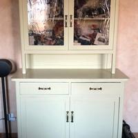 Credenza in legno verniciato 2 ante 126x55cm H220