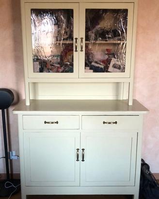Credenza in legno verniciato 2 ante 126x55cm H220