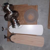 lampadario con ventilatore una luce