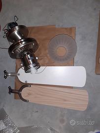 lampadario con ventilatore una luce