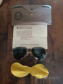 Occhiali Ray-Ban Aviator full set anni 60/70