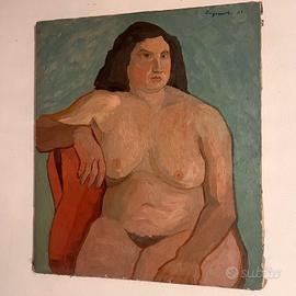 🎨 DIPINTO ORIGINALE – Zangrandi, "Modella" (1947)
