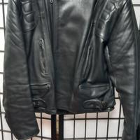 Giacca moto Attraction  in pelle nera 