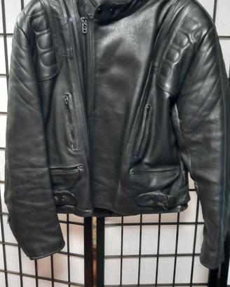 Giacca moto Attraction  in pelle nera 