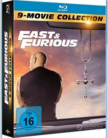 9 Dischi di Fast e Furious blu-ray