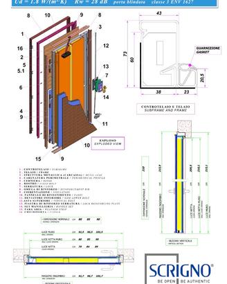 BLINDATO BIANCO 100x235 TAGLIO FUOCO