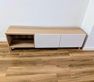 Mobile TV Ikea Besta 180cm rovere chiaro