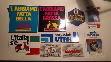 Adesivi vintage anni 80 vespa piaggio