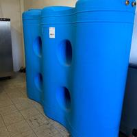 Serbatoio polietilene 2000 lt e idrociclone inox