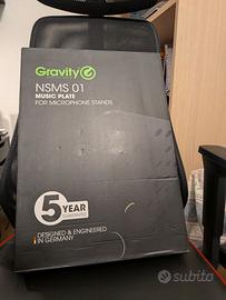 Piano leggio Gravity NSMS 01 per asta microfonica