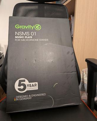 Piano leggio Gravity NSMS 01 per asta microfonica