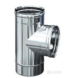 Canne fumarie inox 200mm