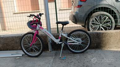 bicicletta bambina con casco 5-7 anni