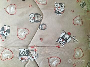 trapunta fantasia gufi civette