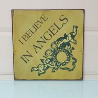 Targa Decorativa in Latta I Believe in Angels