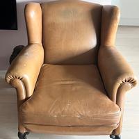 Poltrona in pelle