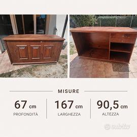 bancone/credenza in legno massello