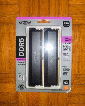 RAM DDR5 32GB (16x2) 6400 C38 AMD EXPO Intel XMP