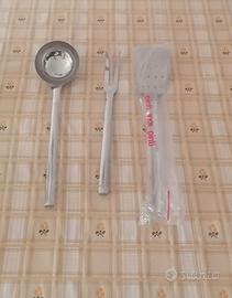 Set mestoli cucina inox - 3pz