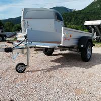 Carrello rimorchio auto mono asse in alluminio