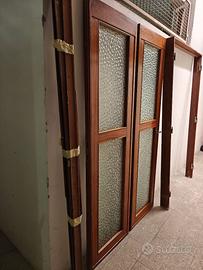 Porta a vetri doppia 2x60 cm