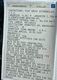 Alfa romeo Giulietta 2015 GPL 
