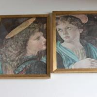 Angeli coppia quadretti (particolare "Il battesimo