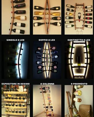 Sistemi espositivi per vini complementi d'arredo