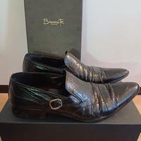 biarritz scarpe uomo 44 vera pelle artigianali 