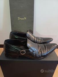 biarritz scarpe uomo 44 vera pelle artigianali 