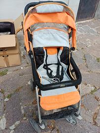 passeggino, 2 seggiolini, lettino di legn