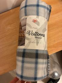 Coperta plaid Volterra a quadri