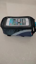 NUOVA BORSA BICI NERA PER TUBO SUPERIORE MISURA S