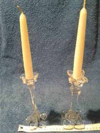 Candelieri in cristallo n'2 vecchi